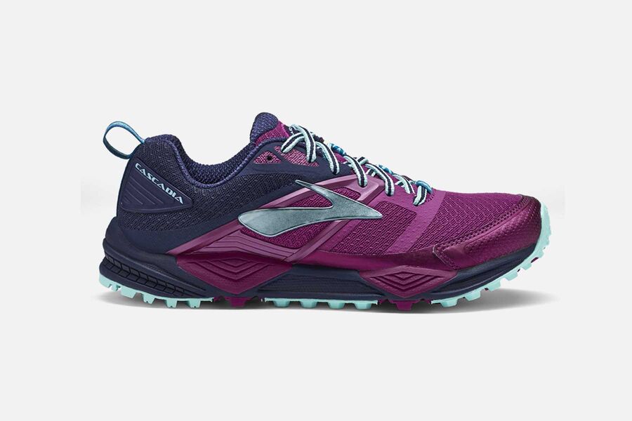 Brooks Women's Cascadia 12 Trail Running Shoes Purple/Navy PQEJ-42391